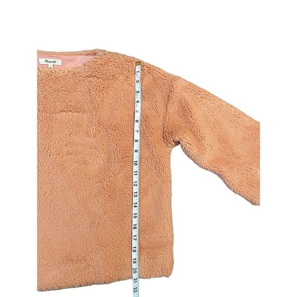Madewell Superfurry Top Sweater Tinted Blush Pink Boxy Oversized Cozy Size Small - Picture 5 of 11
